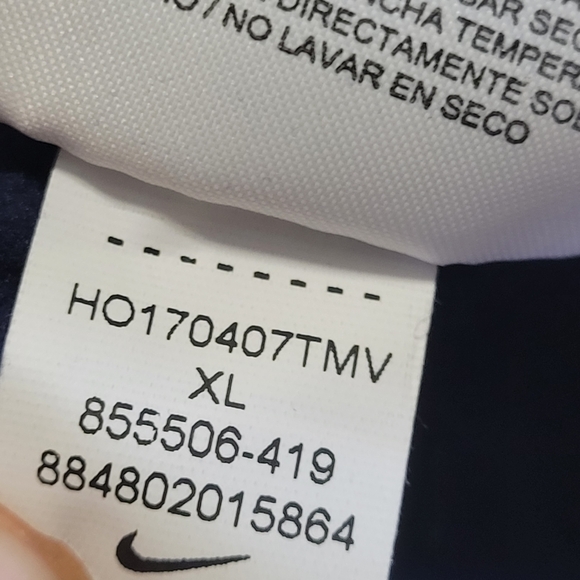 Nike Men's Navy Quarter-Zip Jacket XL Blue Tech - Picture 4 of 4